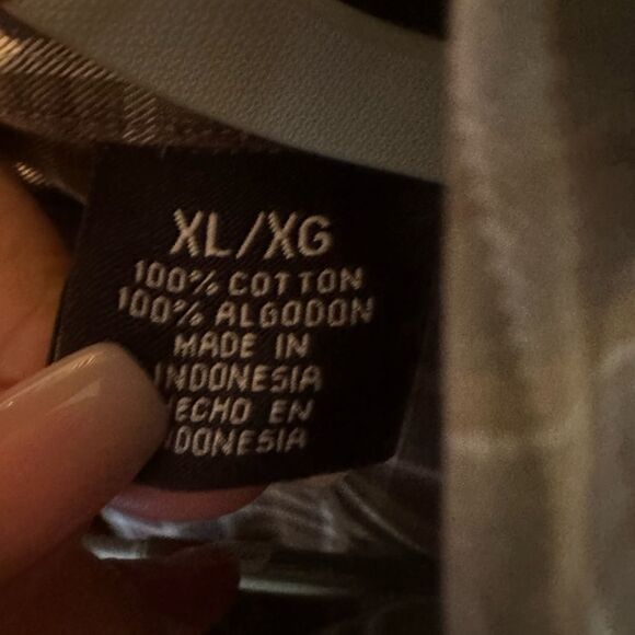 Hathaway NON-IRON Plaid Collared Button Down Shirt XL - Picture 5 of 5